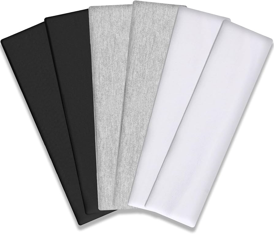 IVARYSS Workout Headbands for Women Non Slip, Premium Stretchy Soft Fabric Head Bands for Women's... | Amazon (US)