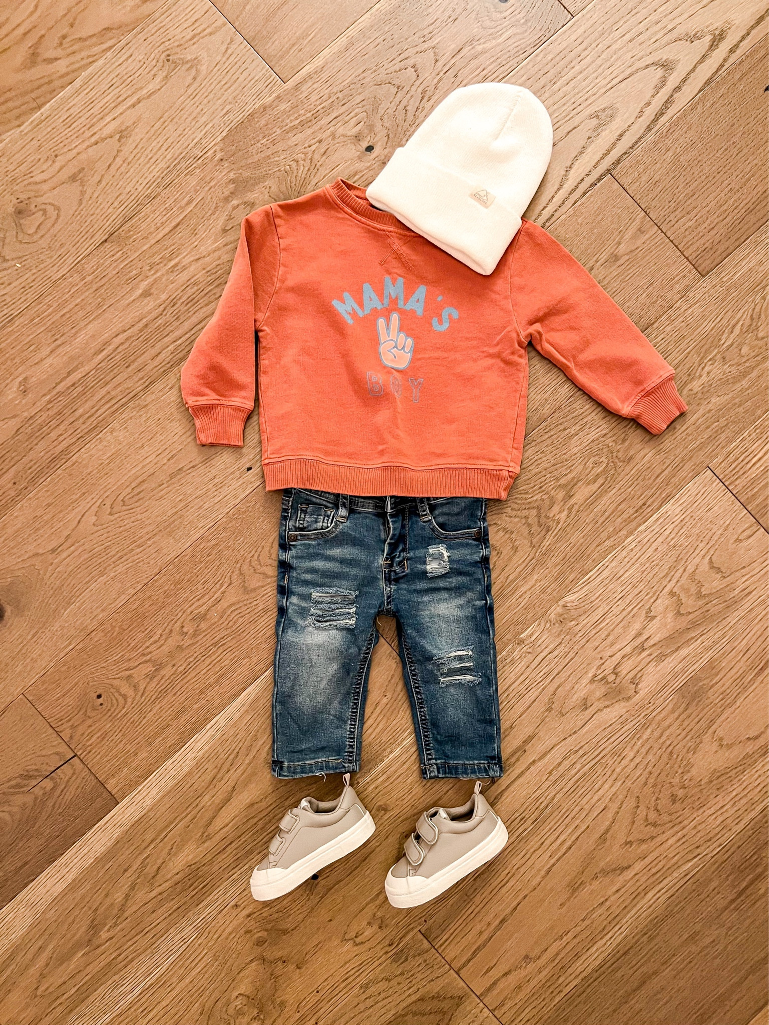Toddler boy fall outfit inspo- crewneck is roe&cru + beanie is gray rose modern baby - linked the jeans and shoes below


#babyboystyle #toddlerstyle #fallstyle #toddlerboy #toddlerclothes #toddlerboyootd 

#LTKbaby #LTKkids #LTKSeasonal