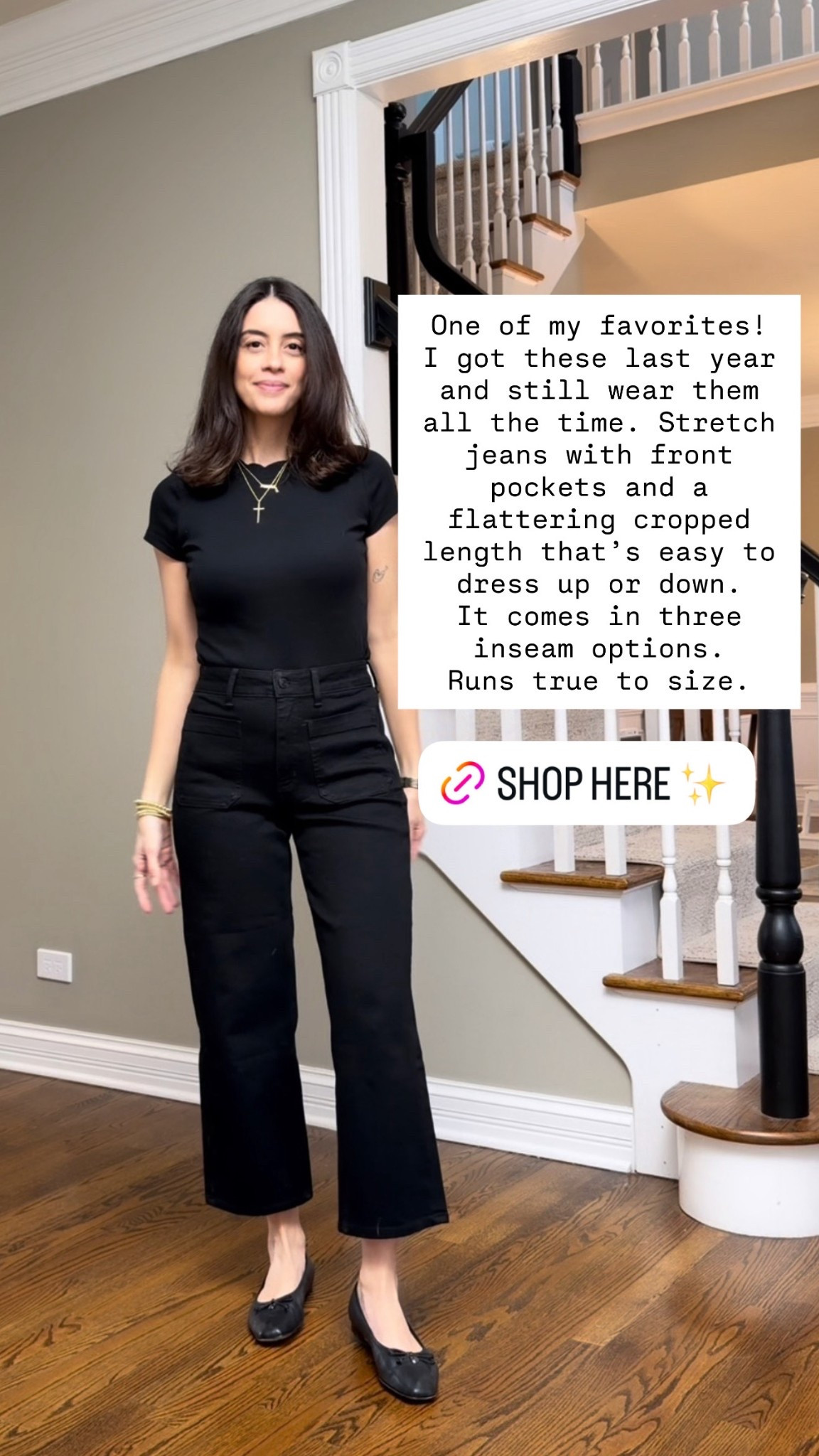 Stretch jeans with front pockets and a cropped length that makes them easy to dress up or down. Runs true to size.
@Quince 

#LTKgrwm #LTKSeasonal #LTKootd