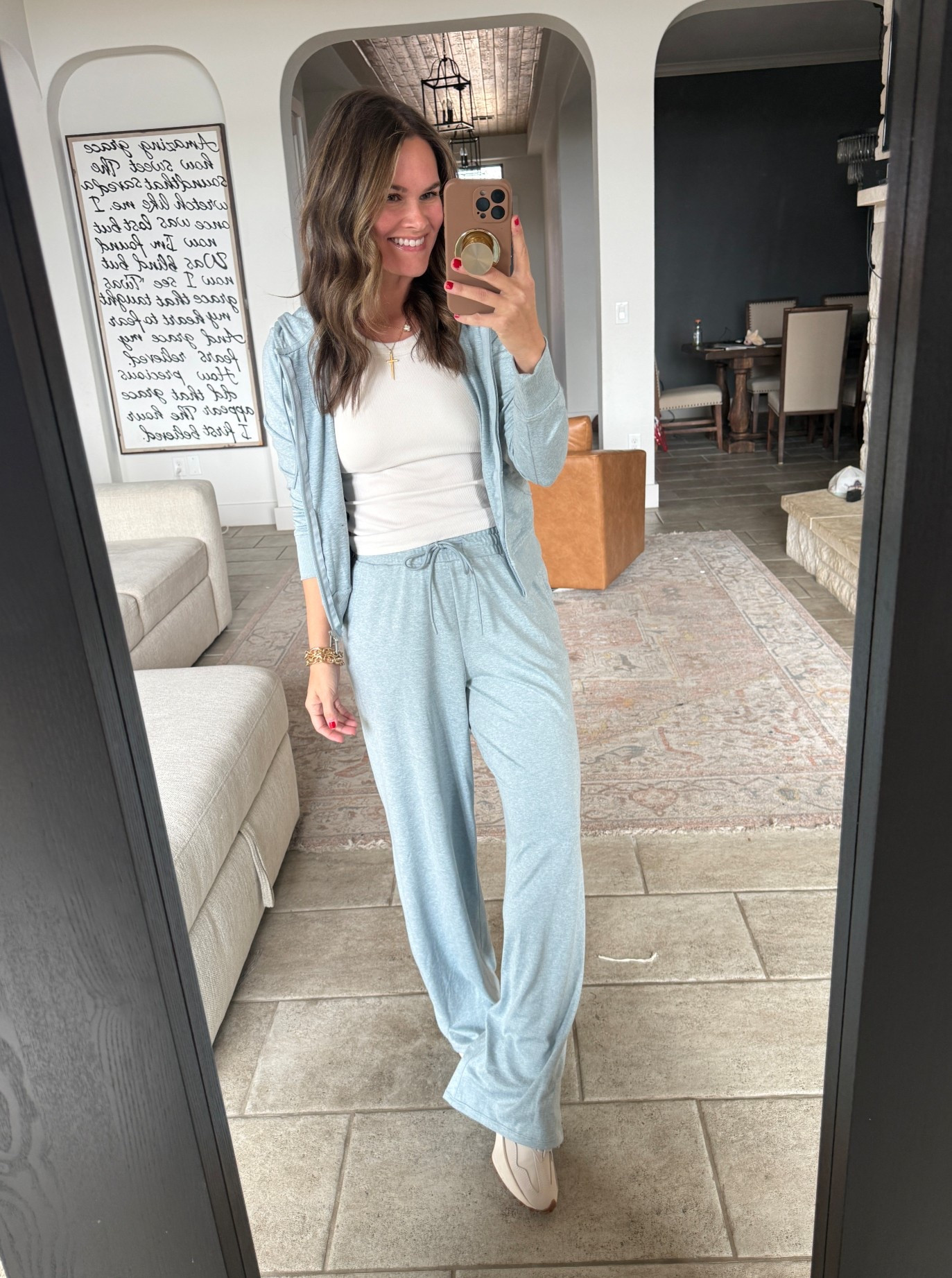 Comment “BLUE SET” for links. Seriously blown away by these Walmart sets- remind me of varley but a fraction of the cost- each piece under $20. So lux, comfy and several pieces mix and match- travel, mom life, errands this is a go to set ✨ 
#walmartfashion #matchingset 

#LTKSaleAlert #LTKootd #LTKgrwm