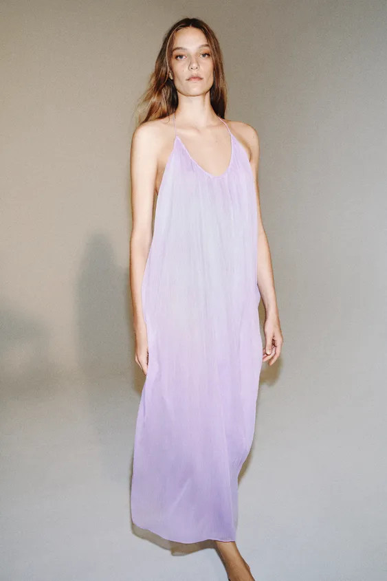 ZW COLLECTION LONG STRAPPY DRESS | Zara US