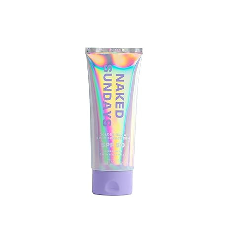 Naked Sundays SPF50 Golden Glow Body Sunscreen – Broad Spectrum UVA/UVB Protection, Glowy & Shi... | Amazon (US)
