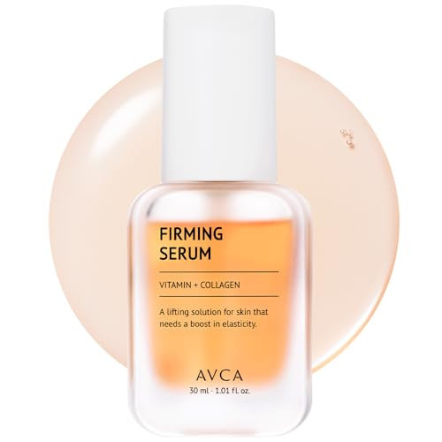 AVCA Collagen Firming Serum with Vitamin C – Korean Face Serum for Sagging Skin, Jawline Lifting & Brightening – Elasticity Boost, 30ml(1.01 fl.oz) | Amazon (US)