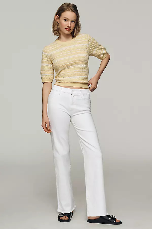 MOTHER Kick It Flood High-Rise Straight-Leg Jeans | Anthropologie (US)