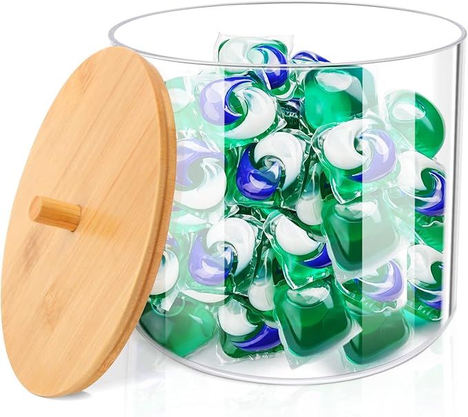 JYPS Laundry Detergent Pods Container for Organizing, Plastic Laundry Organization and Storage Ba... | Amazon (US)