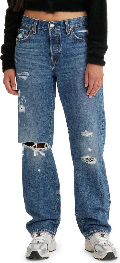 Levi's® 501® Ripped Straight Leg Jeans | Nordstrom | Nordstrom
