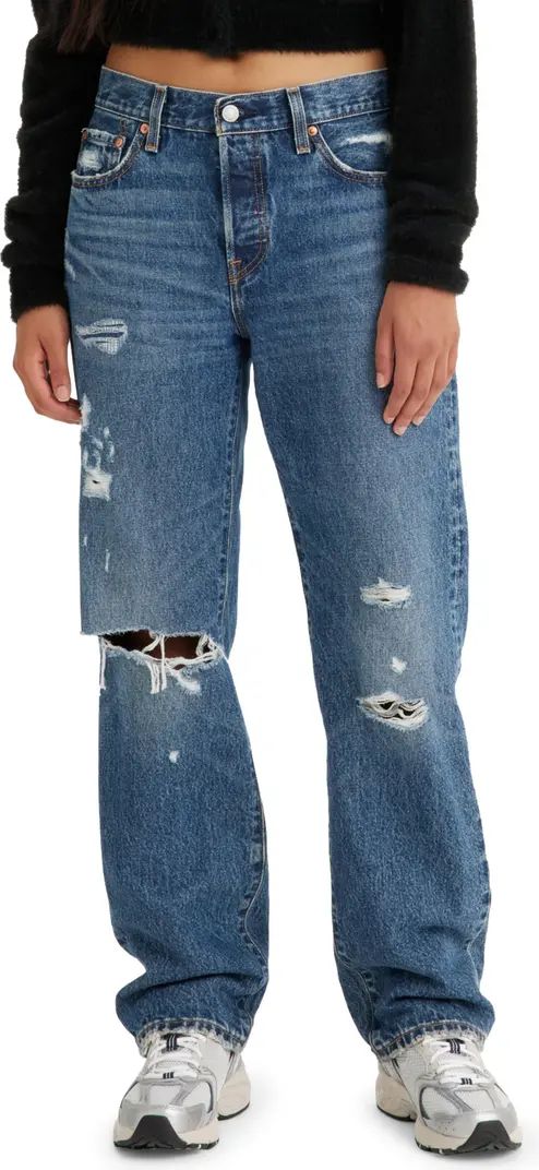 Levi's® 501® Ripped Straight Leg Jeans | Nordstrom | Nordstrom