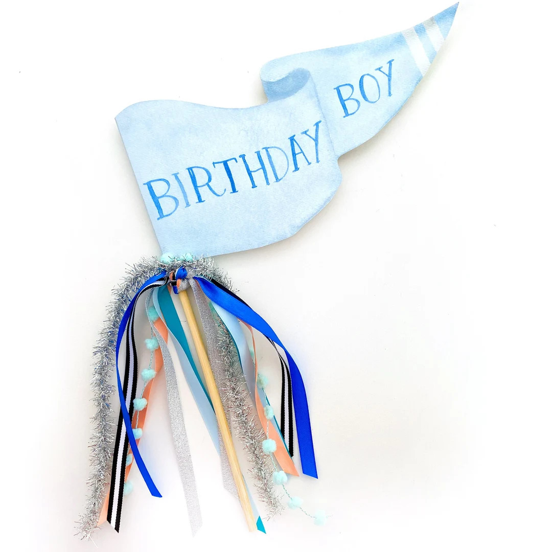 Birthday Boy Party Pennant Flag | Birthday Party Pennant | Birthday Banner | Birthday Wand | Birt... | Etsy (US)