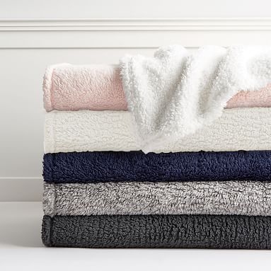 Cozy Recycled Sherpa Bed Blanket | Pottery Barn Teen