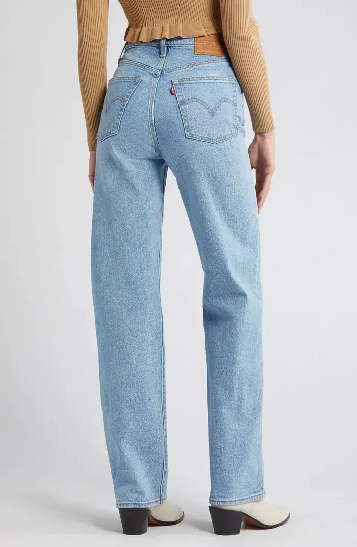 Ribcage High Waist Straight Leg Jeans | Nordstrom