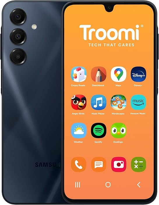Troomi Safe Phone for Kids (Samsung Galaxy A16) – Parent-Managed Apps, GPS & Text Monitoring ... | Amazon (US)