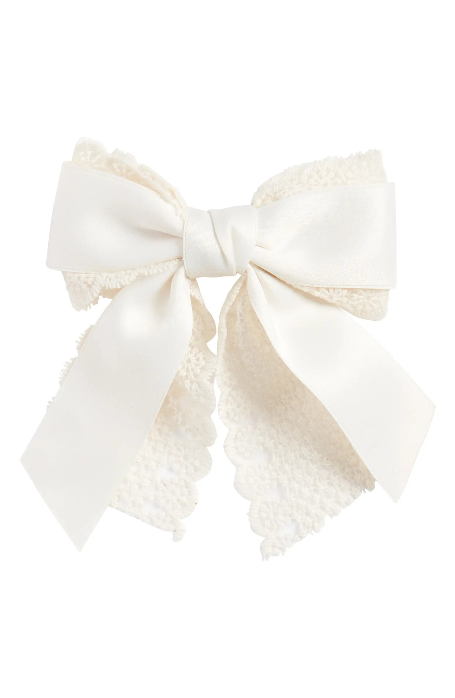 Lace Detail Bow Barrette | Nordstrom
