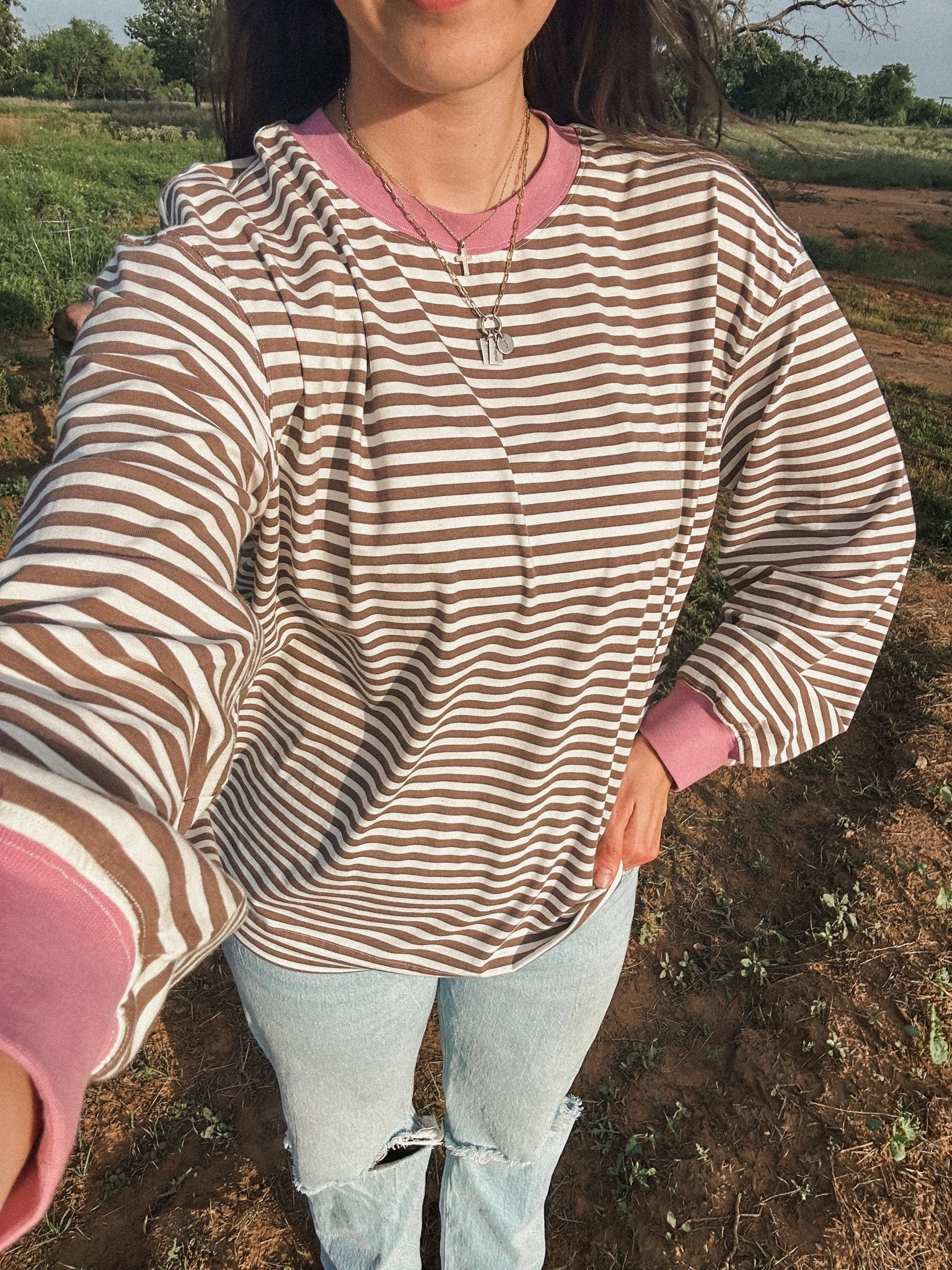 A new fav long sleeve shirt — sized up to Large for oversized fit!

#LTKootd #LTKmomlife #LTKTall