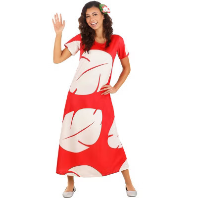 HalloweenCostumes.com Small  Women  Adult Deluxe Disney Lilo Costume, Red | Target