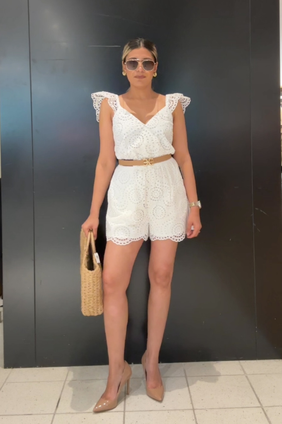 This lace romper is screaming resort vacay brunch 🤍🤍 

#LTKU #LTKstyletip #LTKtravel