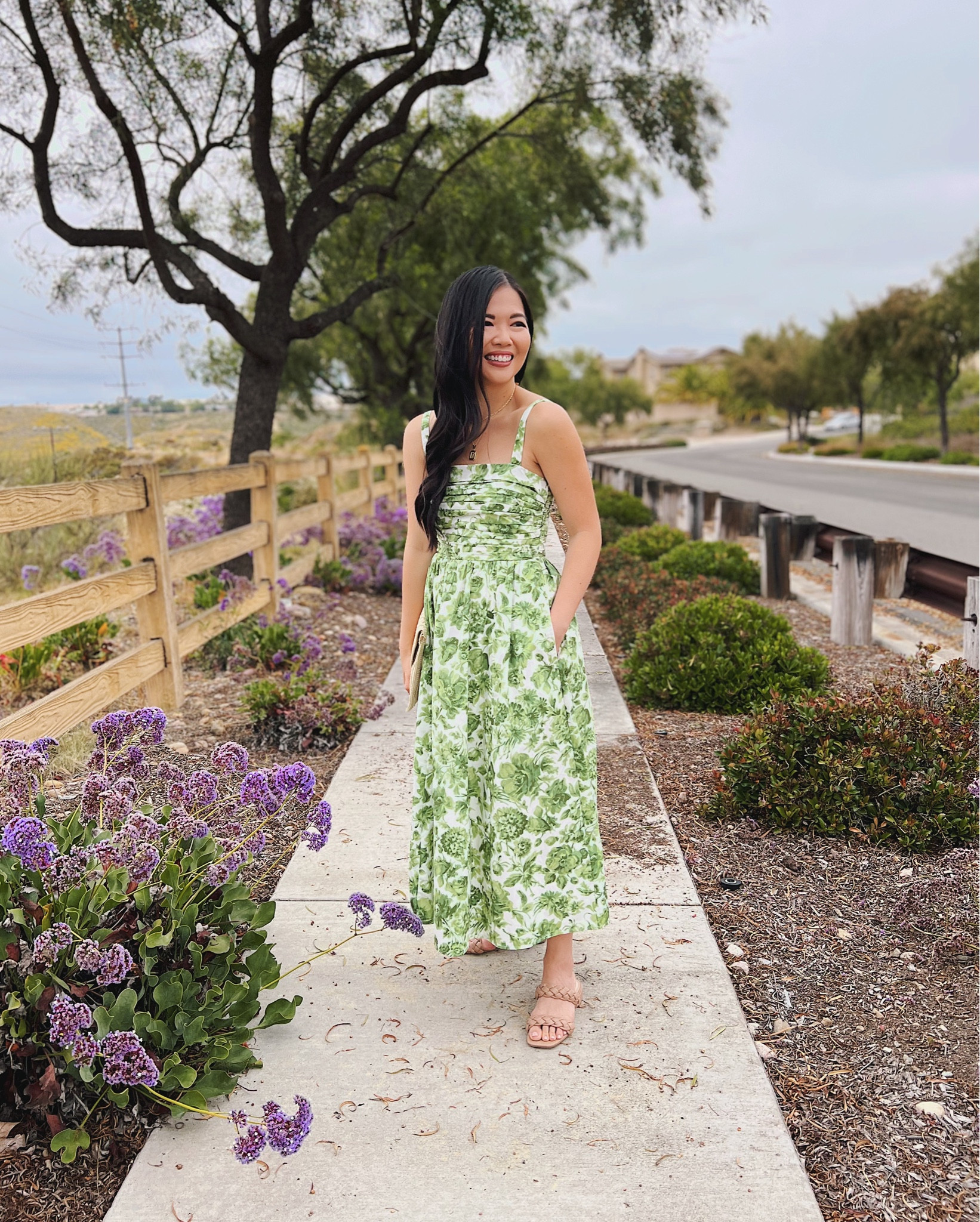 emerson poplin wide strap midi dress TreatingTheStreetsLikeARunway on LTK