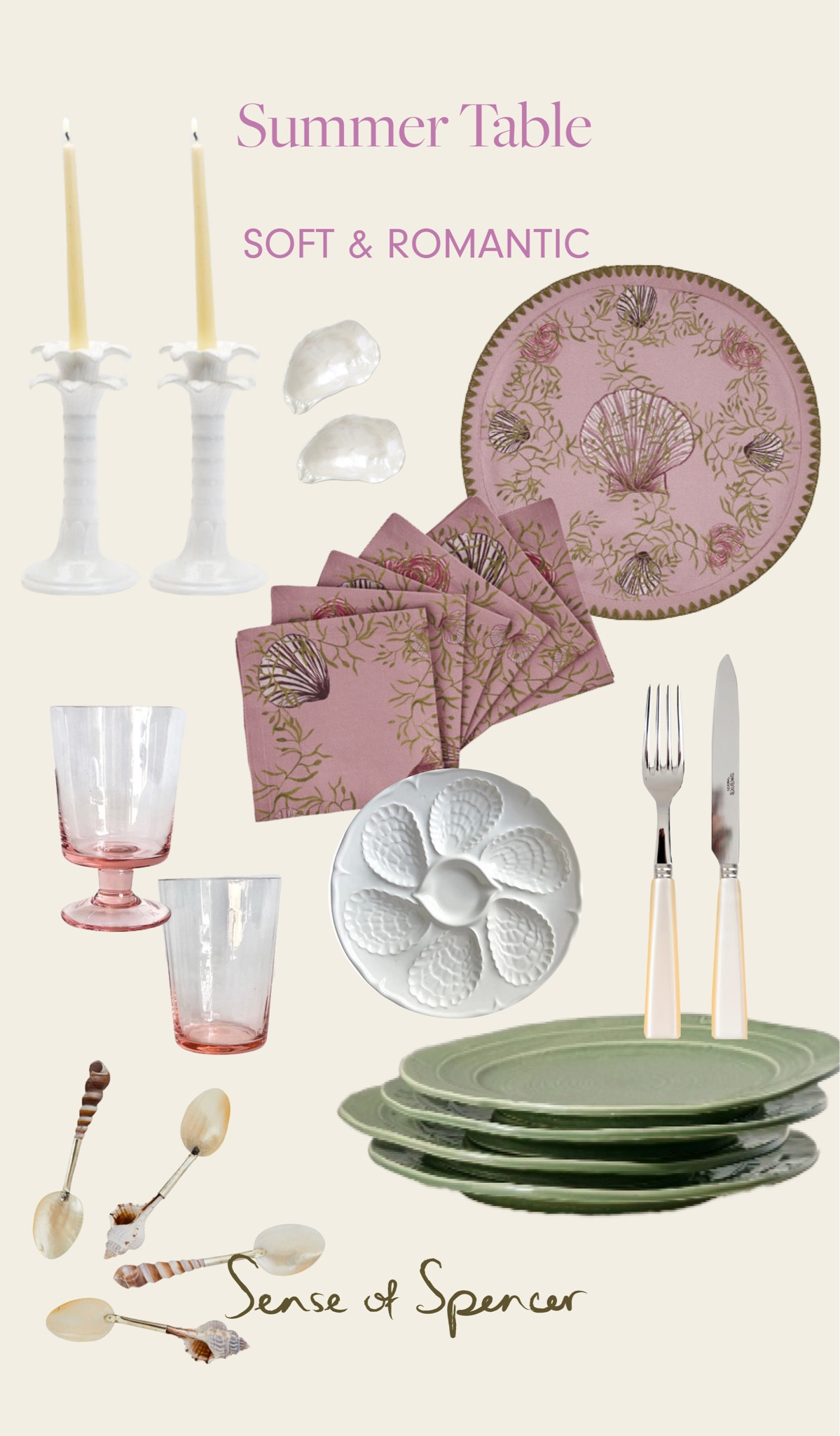 Kicking off a Summer Table Series… each day I’m sharing curated tableware evoking a mood. The first one is Soft & Romantic. Mix & match pieces - or use them all - to create a magical summer table. 🤍🐚

#LTKHome #LTKSeasonal