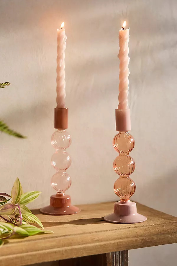 Bauble Glass Candlestick | Anthropologie (US)