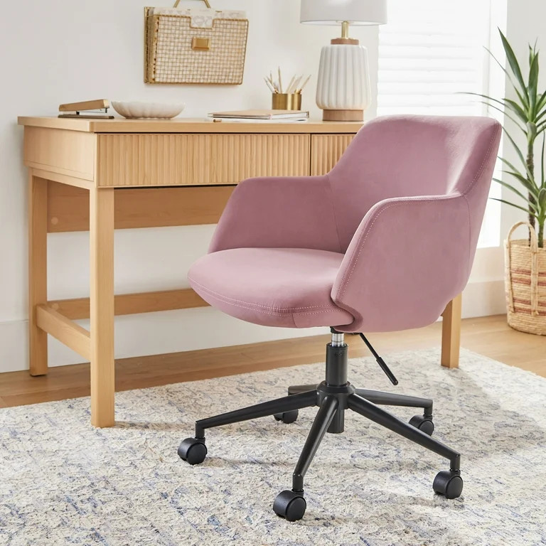 Better Homes & Gardens Lillian Office Chair, Rose - Walmart.com | Walmart (US)