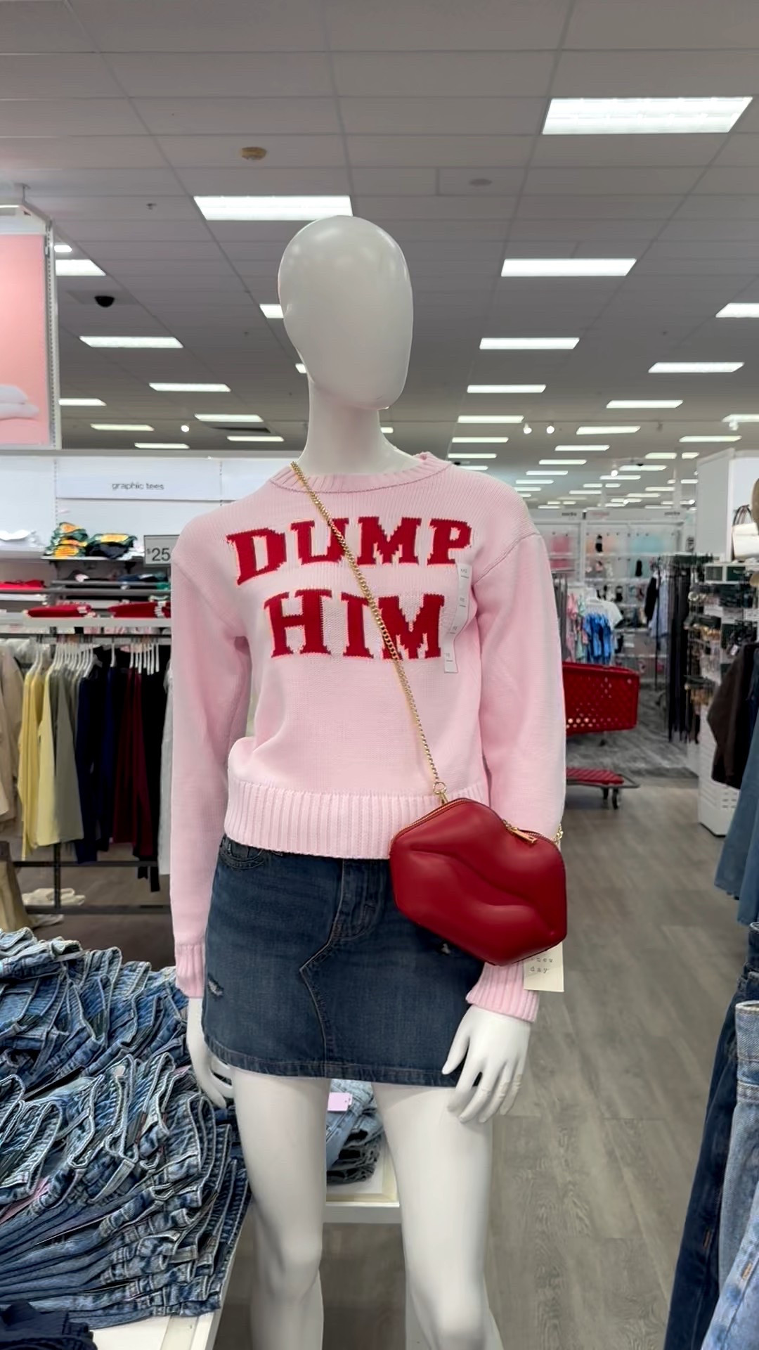 Dump Him Valentine sweater and kiss lips clutch purse #target

#LTKValentine