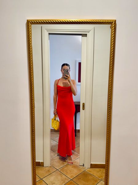 The dress I wore on our first night out in Capri — wearing size XS

#LTKTravel
