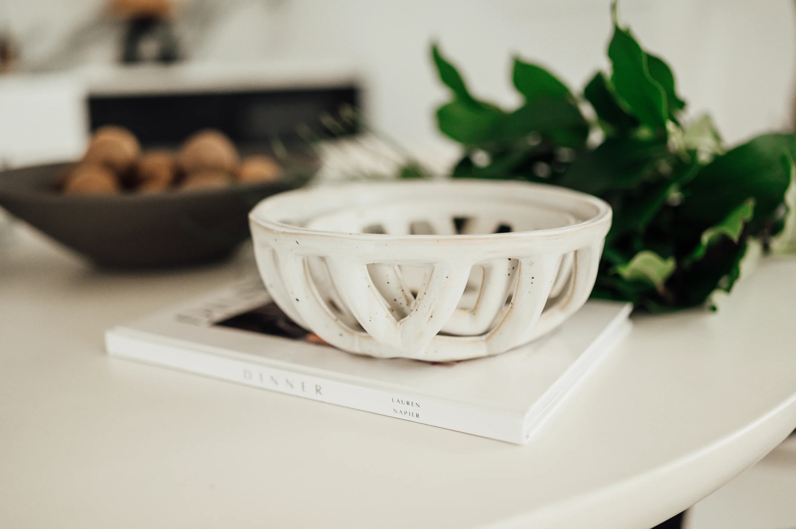 Glazed Stoneware Basket Bowls | Sweenshots Studios