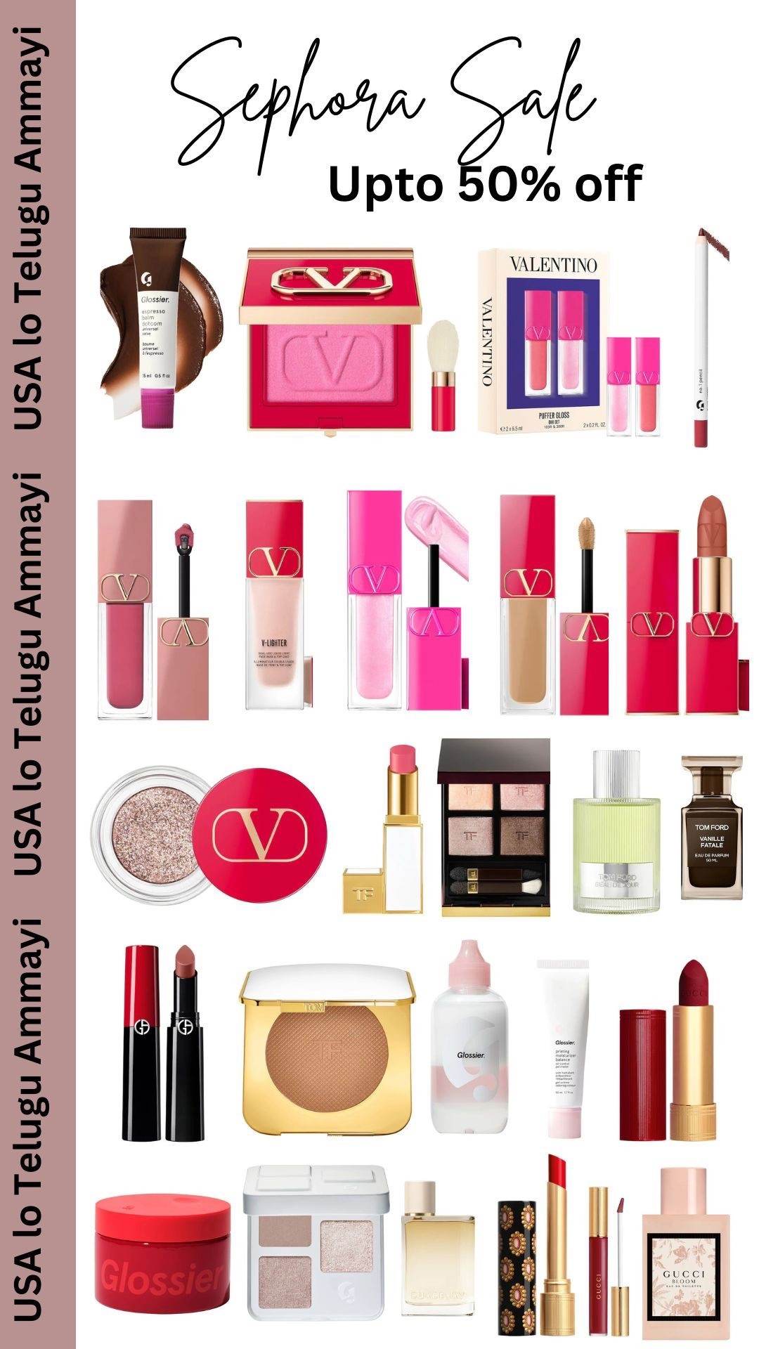 Valentino beauty, Glossier, Gucci, Tomford Makeup & perfumes are heavily fiscounted on Sephora. Hurry!!! Might sell out soon #LTKBeauty

#LTKGiftGuide #LTKSaleAlert #LTKCyberWeek