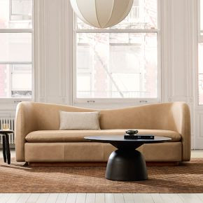 Kaufman Leather Sofa (86") | West Elm (US)