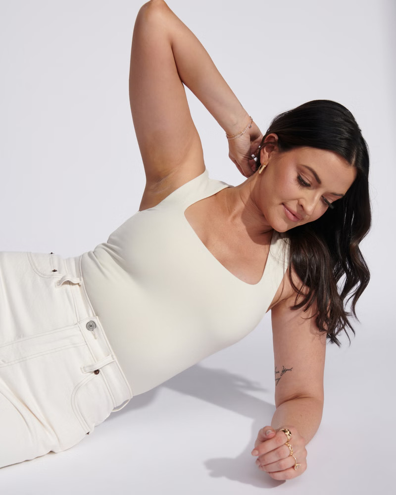 Seamless Fabric Squareneck Bodysuit | Abercrombie & Fitch (US)