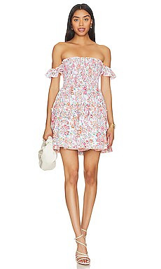 Poupette St Barth Aurora Mini Dress in Pink Aquarelle from Revolve.com | Revolve Clothing (Global)