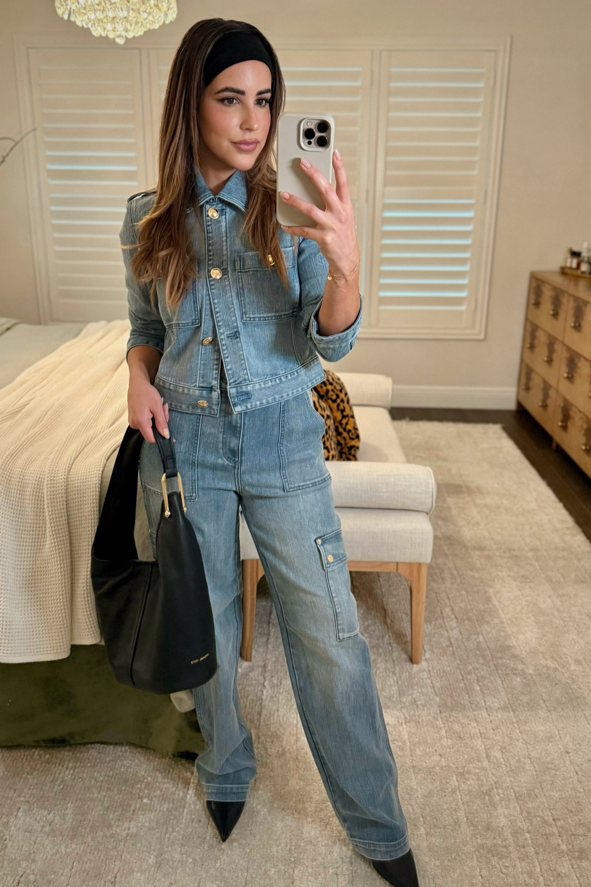 Transitional dressing has never been easier than denim on denim. Love the chic gold buttons, and the subtle stretch to this lightweight denim. Jeans run slightly large, size down. @michaelkors @dillards #mkpartner

#LTKSeasonal #LTKFindsUnder100 #LTKSaleAlert