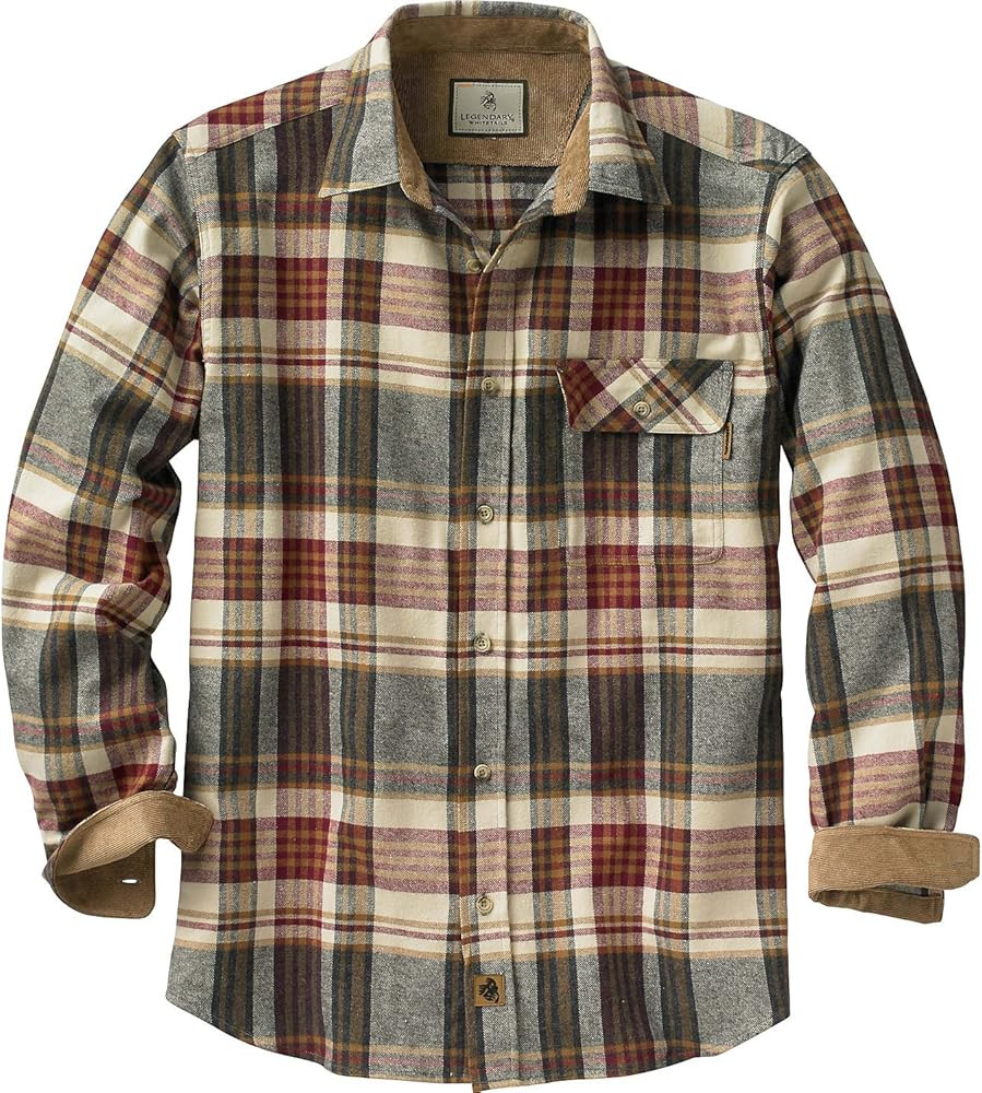 Legendary Whitetails Men's Buck Camp Flannel Shirt | Amazon (US)