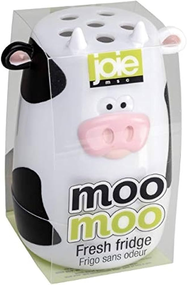 Joie Moo Moo Fresh Freezer & Fridge Deodorizer, Baking Soda Holder Odor Eliminator, 1 Count | Amazon (US)
