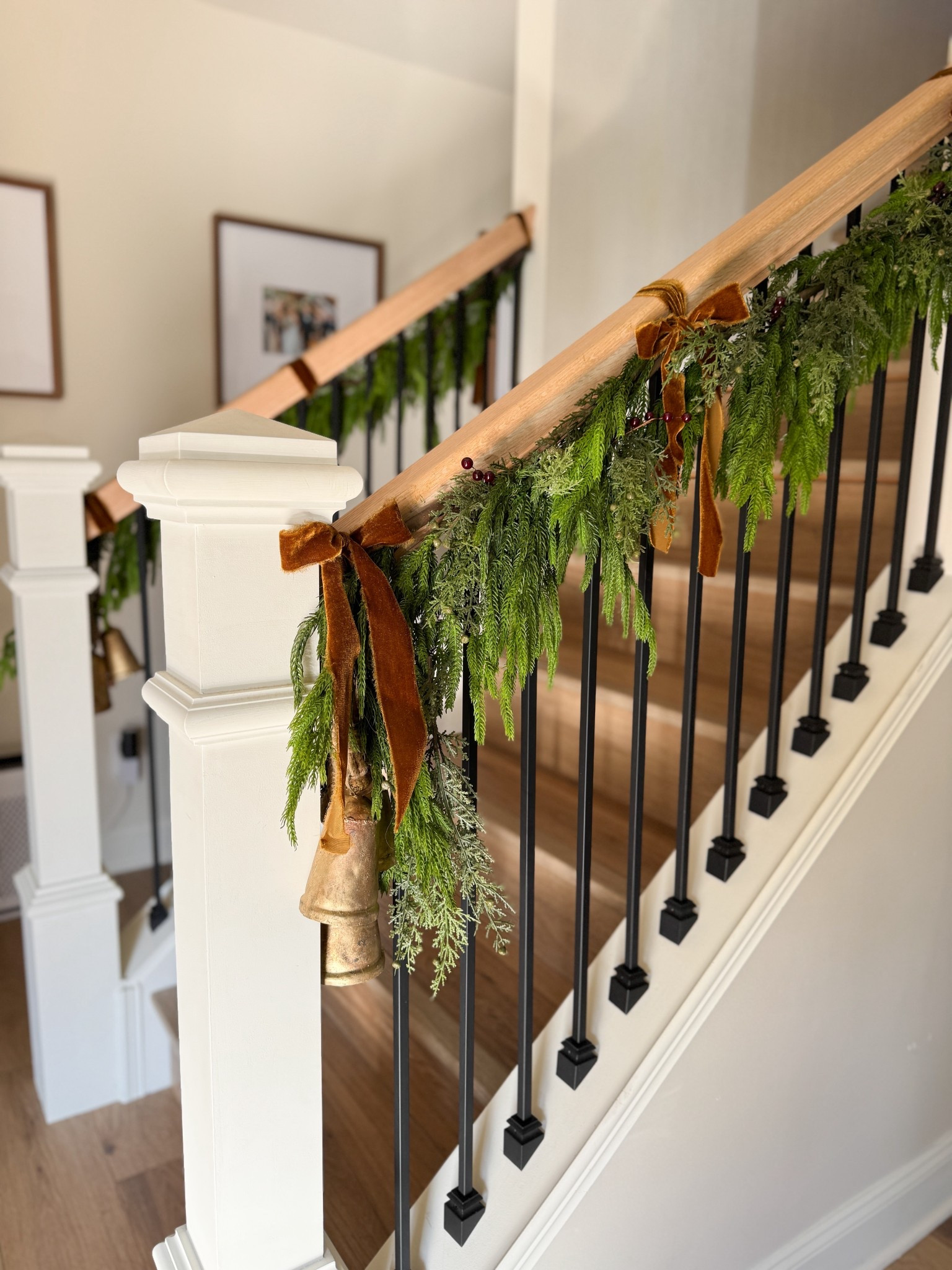 Our Christmas railing garlands are complete! Amazon home finds made this pretty affordable to do 

#LTKHoliday #LTKSeasonal #LTKHome