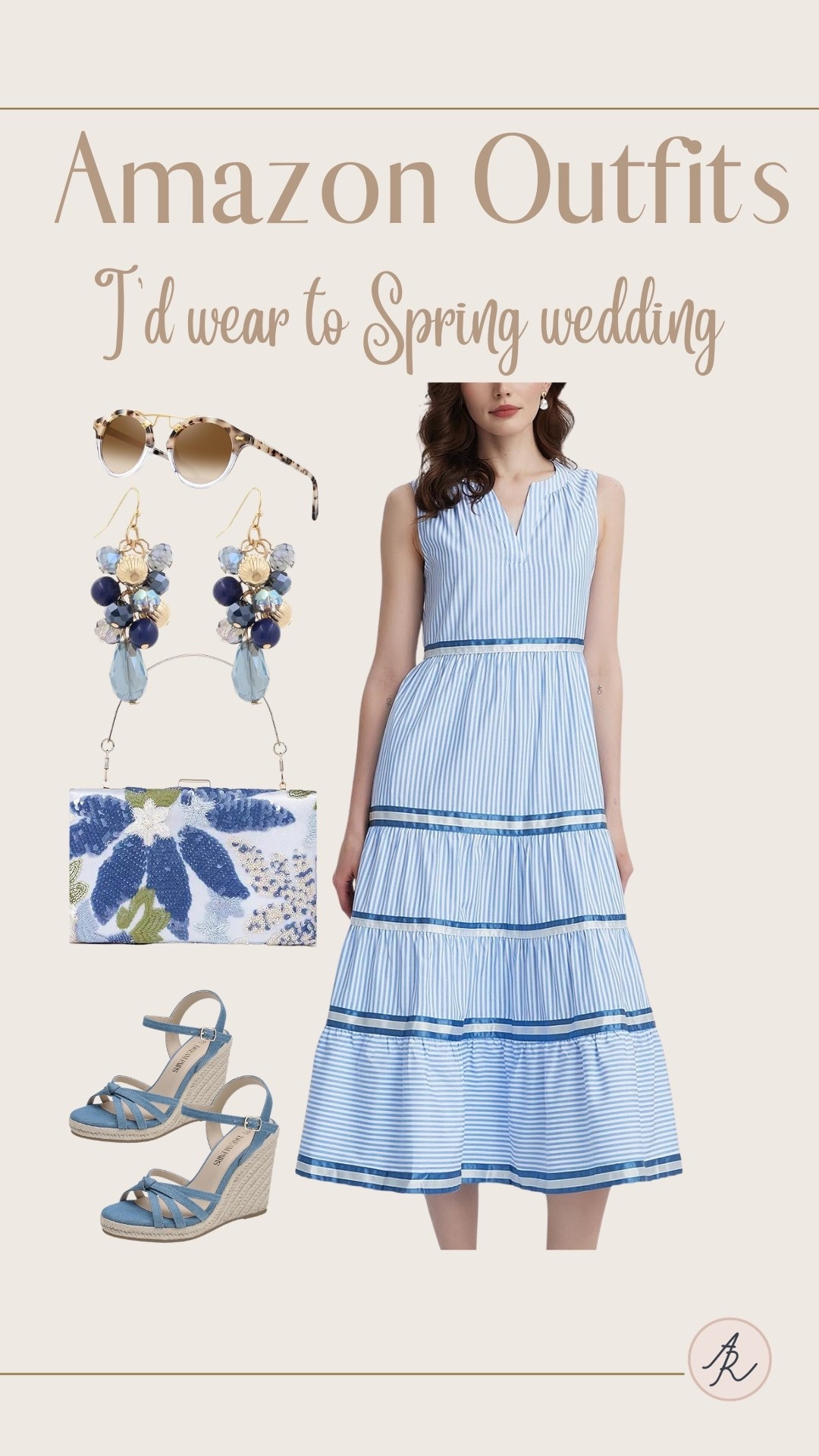 Amazon outfit I would wear to a spring wedding. 

@amazon 