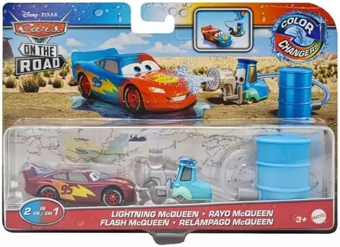 Disney Cars Toys Disney Cars Color Changers 2022 Cars On The Road Lightning McQueen with Guido | Amazon (US)