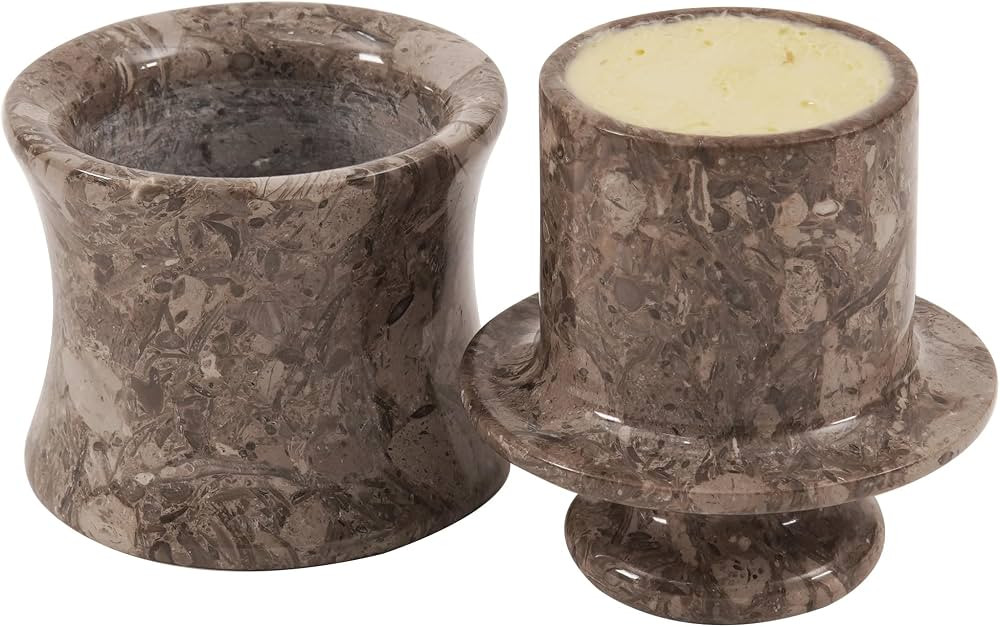 Marble Butter Keeper 4'' Inches Oceanic Handmade Butter Crock For Kitchen Counter - Butter Dish w... | Amazon (US)