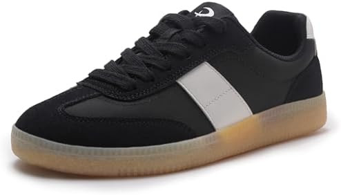 Rihero Women's Fashion Sneakers Comfortable Walking Shoes Casual Lace-Up Non Slip Sneakers | Amazon (US)