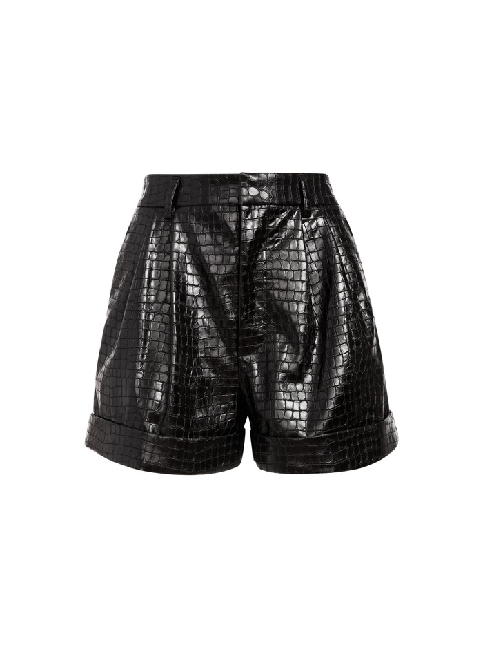 CONRY VEGAN LEATHER CUFF SHORT | Alice + Olivia
