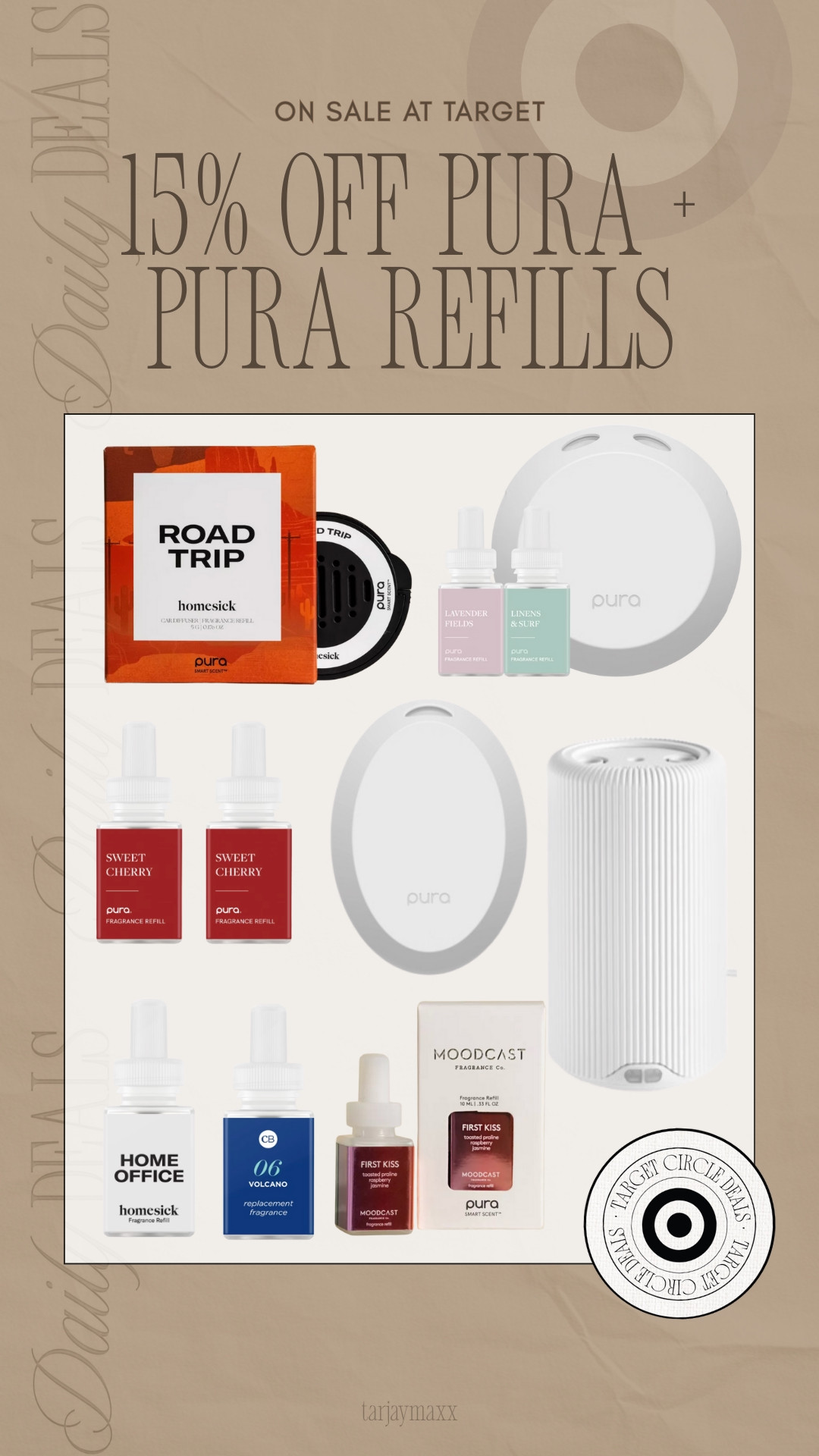 It’s the best time to restock your favorite scents! 🏠✨ The Target Pura Smart Home Fragrance sale is officially live, and you can snag the devices and refills for a steal. If you’ve been looking for a way to keep your home smelling amazing without the flame, this is it. I’ve tried so many, but Capri Blue Volcano is forever my favorite—it literally makes your whole house feel like a luxury boutique. 🍋✨ Whether you’re into fresh, floral, or cozy vibes, there’s a scent for every room. date night outfits, accolade crew neck pullover, satin effect wrap blouse, super bowl hosting, dark wash denim, brooch, lace trim, chocolate brown outfit, romantic knits, valentines day outfit women, Pura Sale, Home Fragrance, Smart Diffuser, Target Finds, Target Circle Deals, Home Decor, Capri Blue, Homesick Candles, Room Refresh, Aesthetic Home 

 #LTKNYFW #LTKValentine #LTKdayinmylife