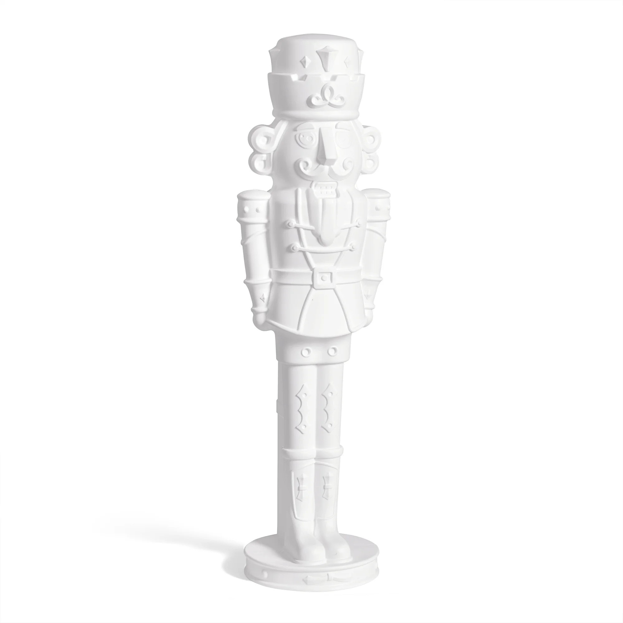 Step2 Nutcracker Prince Paintable DIY Holiday Statue, 4-Foot Tall, White | Wayfair North America