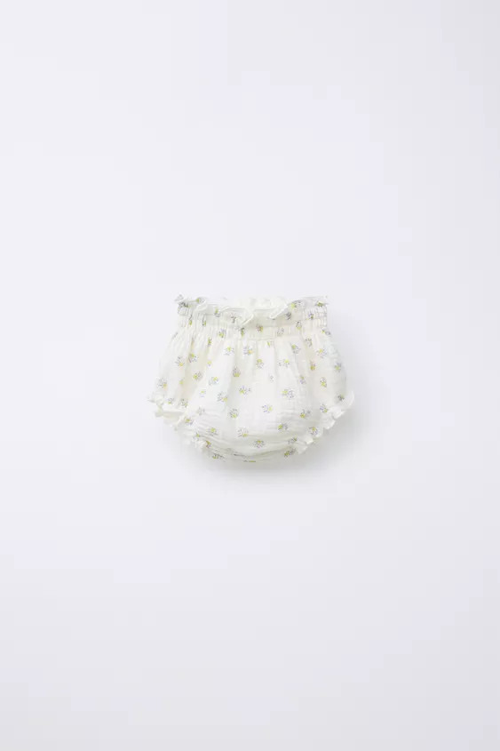 TEXTURED FLORAL BOTTOMS | Zara US