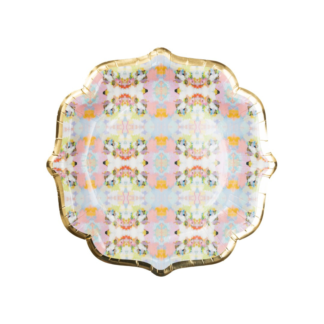 Brooks Avenue Pink Cocktail Plates | Laura Park Designs