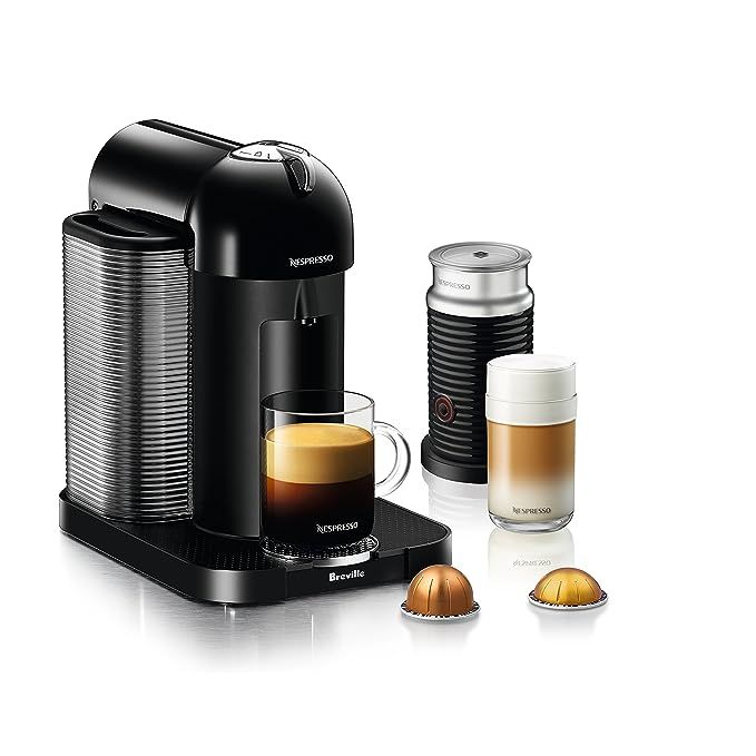 Nespresso Vertuo Coffee and Espresso Machine Bundle with Aeroccino Milk Frother by Breville, Black | Amazon (US)