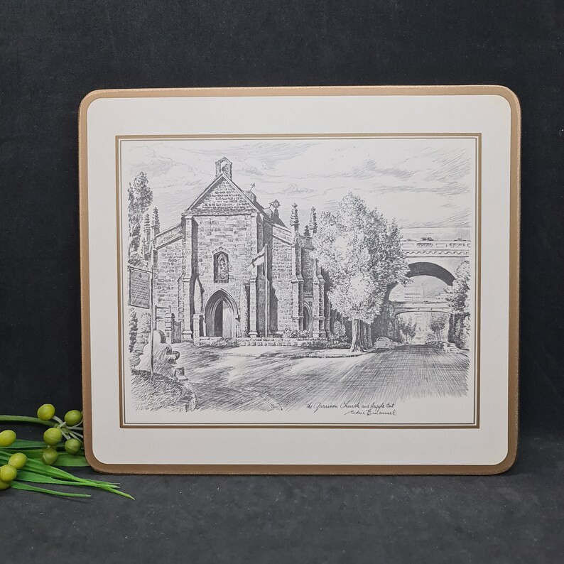 Pimpernel English Placemats, Rare Cedric Emanuel Drawings Vintage 6 Placemats, Elevate your table... | Etsy (US)