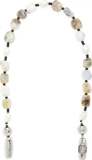 African Opal & Pearl Wrist Strap for iPhone Case | Nordstrom
