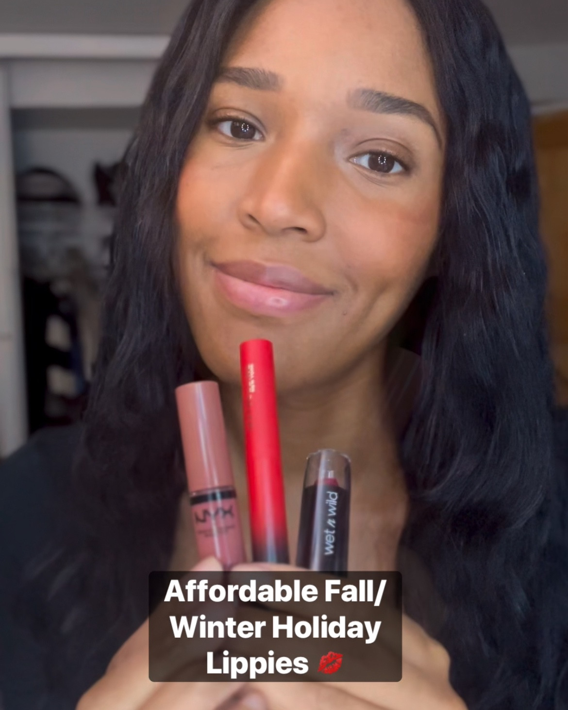 My affordable Fall/Winter Holiday lippie  Picks! You got a Nude✨ A very Scarlet Red and I had to throw a Berry shade in there! 🥰💋💕

#LTKSeasonal #LTKBeauty