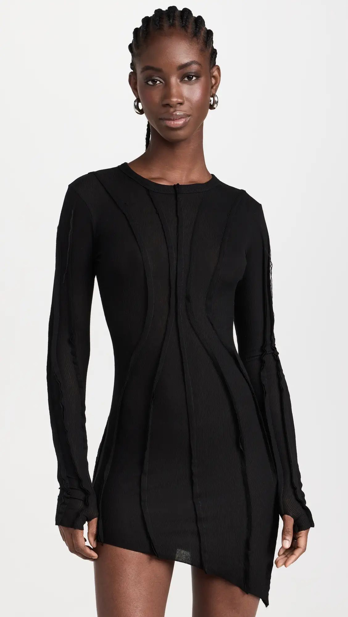 Asymmetric Long Sleeve Mini Dress | Shopbop