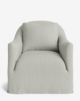Trudeaux Slipcover Swivel Chair Linen/Macadamia Linen | McGee & Co. (US)