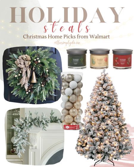 Christmas home picks! 🥰🎄

| Walmart | Christmas | holiday | seasonal | home | home decor | Christmas decor | garland | ornaments | 

#LTKSeasonal #LTKHoliday #LTKhome